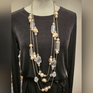 Like new triple strand Chicos chunky necklace